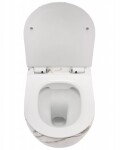 REA - Závěsná WC mísa včetně sedátka RIMLESS Carlos Slim Lava matná REA-C8004