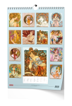 Nástěnný kalendář 2027 Baloušek poznámkový Alfons Mucha