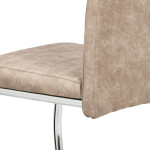 Jídelní židle, béžová, látka, HC-483 CRM3