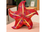 Mamido Plyšová hvězdice polštář 45 cm červená