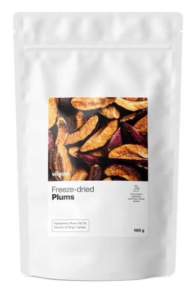 Vilgain Lyofilizované švestky – 3× 100 g