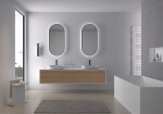 CERANO - Koupelnové LED zrcadlo Valto, kovový rám - černá matná - 40x60 CER-NT8144D-40X60