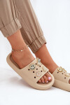Dámské Pěnové Pantofle S Příšivkami Béžové Vinceza 76055 35/36