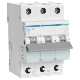Hager MCS325 elektrický jistič 3pólový 25 A 400 V