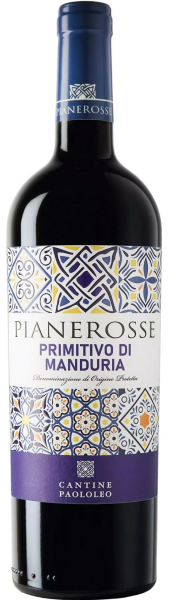 Pianerosse Primitivo di Manduria, 14%, 0,75L (holá lahev)