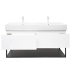 Koupelnová skříňka s umyvadlem SAT B-Way 119x30x45 cm bílá lesk BWAY120WU2BBF BWAY120WU2BBF