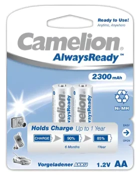 Camelion AlwaysReady / Nabíjecí baterie / AA (R06) / Ni-MH / 2300 mAh / 2 ks (17423206)