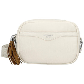 Stylová dámská koženková crossbody kabelka Erina, béžová