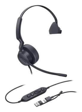 Yealink UH42 Mono Teams USB-C/A / Mono náhlavní souprava / mikrofon / USB-C USB-A (UH42 MONO TEAMS USB-C/A)