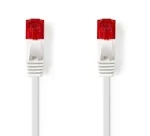 Nedis bílý / Plochý patch kabel / Cat6 U/UTP / 0,5 m / PVC / Snagless (CCGL85215WT05)
