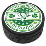Mustang Puk Pittsburgh Penguins NHL Lucky St. Patrick's Day Puck