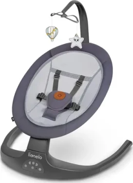 LIONELO Kojenecké lehátko 2v1 Ralf Grey Graphite (LO-RALF GREY GRAPHITE)