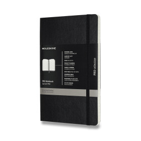 Zápisník Moleskine Professional - měkké desky, L - černý