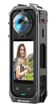 Puluz PU748H šedá / Ochranný rám pro Insta360 X5 / hliníková slitina / magnetická základna / 2× cold shoe (PU748H)