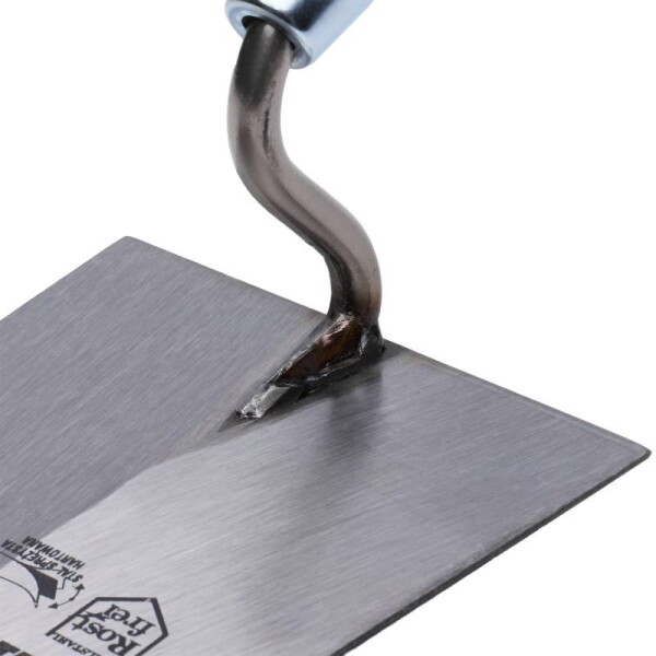 Lžíce zednická lichoběžníková, 140 mm nerez, kalená, dřevěná rukojěť, STALCO PERFECT