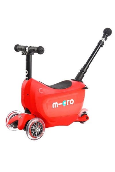 Micro Mini2go Deluxe Plus Red - ZDARMA dopravné a Zdravá láhev! (barva červená dle vyobrazení!)