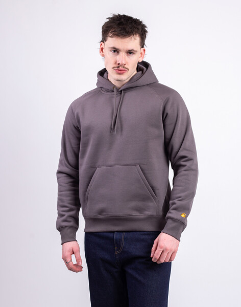 Carhartt WIP Hooded Chase Sweat Porphyry/Gold L