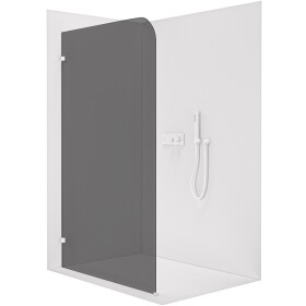 CERANO Sprchová zástěna Walk-in Orbis L/P - 8 mm - bílá matná, grafitové sklo - 70x200 cm