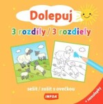 Dolepuj 3 rozdíly / 3 rozdiely - sešit/ zošit s ovečkou + samolepky