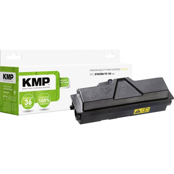 KMP náplň do tiskárny náhradní Kyocera TK-160 kompatibilní černá 2500 Seiten K-T30 - Kyocera TK-160 - renovované