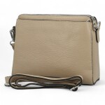 Dámská trendy kožená crossbody kabelka Eva, taupe