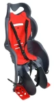 RULYT FLORIDA šedo-červená / Dětská cyklosedačka / na zadní nosič / nosnost 22 kg / pro kola 24-28"
