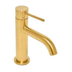 Umyvadlová baterie SAT Aurum bez výpusti broušená zlatá SATBAUR271BG SATBAUR271BG