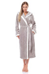 Dámský župan 9133 beige - L&L béžová XXL