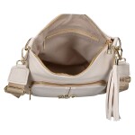 Moderní dámská crossbody kabelka LB Bella Pocket, béžová