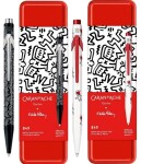 Caran d'Ache, NM0849.123, kuličkové pero Keith Haring v kovové kazetě, bílá, 1 ks