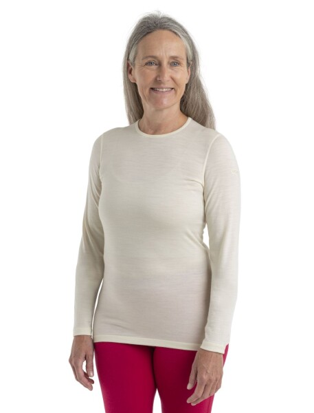 ICEBREAKER Wmns 200 Oasis LS Crewe, Undyed velikost: M
