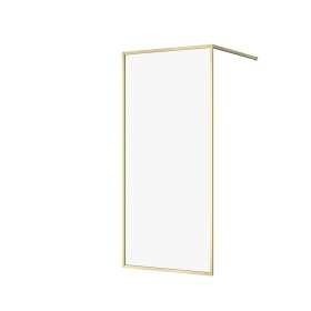 CERSANIT - Walk-in sprchový kout LARGA, zlatá mat, 90x200, čiré sklo S164-072