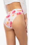 Julimex Peony Simple Classic kalhotky S-XL bílé květy XL