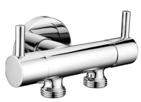 SAPHO - Dvojventil pro napojení bidetové sprchy a WC, chrom 1209-04-B