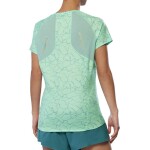Mizuno Graphic Trail Tee(W) Neomint - Běžecké tričko Mizuno Graphic Trail Tee J2GAC20631 Velikost textilu: M
