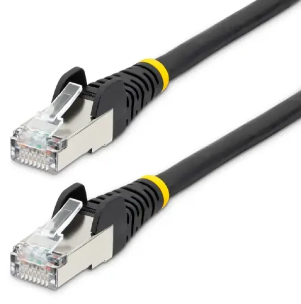 StarTech CAT6a černá / Síťový kabel / 2 m / RJ-45 / LSZH / 10GbE / PoE (NLBK-2M-CAT6A-PATCH)