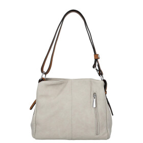 Trendy dámská koženková crossbody kabelka Julianna, šedá