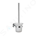 Kielle WC štětka nástěnná s držákem, matné sklo/chrom 40502000