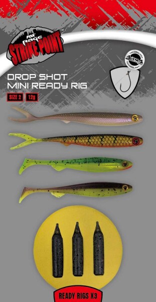 Fox Rage Návazce Drop Shot Ready Rigs - Mini vel.2 12g,Fox Rage Návazce Drop Shot Ready Rigs - Mini vel.2 12g