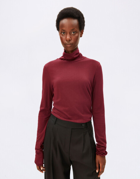 Tričko Armedangels Grazilianaa Soft 3639 velvet red