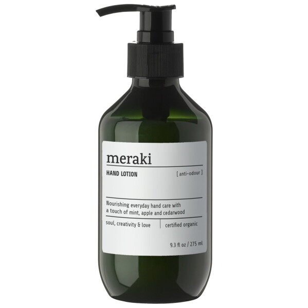Meraki Organické mléko na ruce neutralizující pachy 275 ml, zelená barva, plast