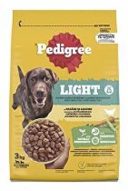 Pedigree Dry Adult M/L Light drůbeží se zeleninou 3kg