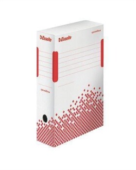 Esselte Speedbox archivační krabice bílá červená 100 mm
