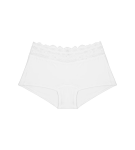 Triumph - Lovely Micro: krátké boxerky s květinovou krajkou Triumph WHITE XS