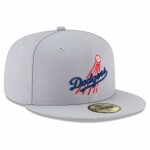 New Era Pánská kšiltovka Los Angeles Dodgers MLB 1958 Cooperstown 59FIFTY Fitted - Šedá Velikost: 7 3/8