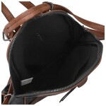 Trendy dámský koženkový kabelko-batůžek Lykos, černý