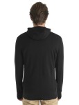 Pánská merino mikina s kapucí ICEBREAKER Mens 260 Quantum IV LS Zip Hoodie, Black velikost: L