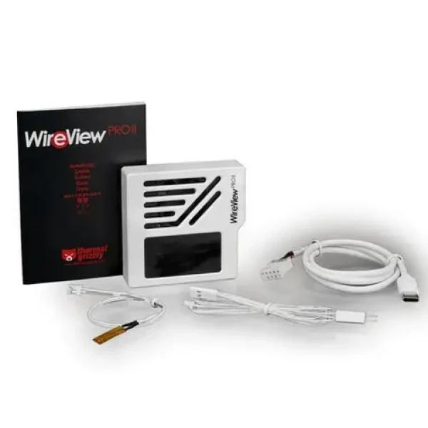 Thermal Grizzly WireView Pro II GPU bílá, reverzní / Digitální měřič spotřeby GPU / 12V 2x6-pin / TFT IPS displej (TG-WV-P2-H19R-W)