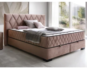 Postel Reve 180x200 cm, tmavě růžová látka