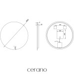 CERANO - Koupelnové LED zrcadlo Specchio - Ø 80 CER-429244